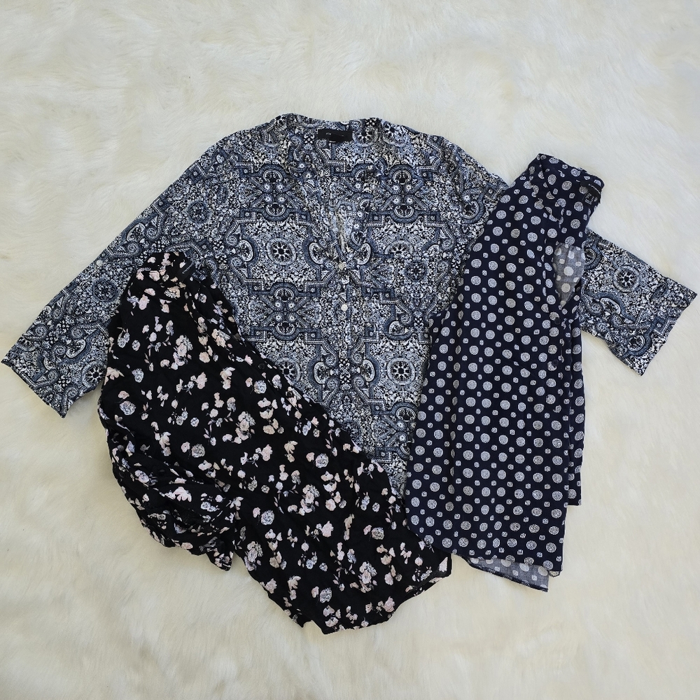 3 Atmosphere V-Neck Tunic Tops